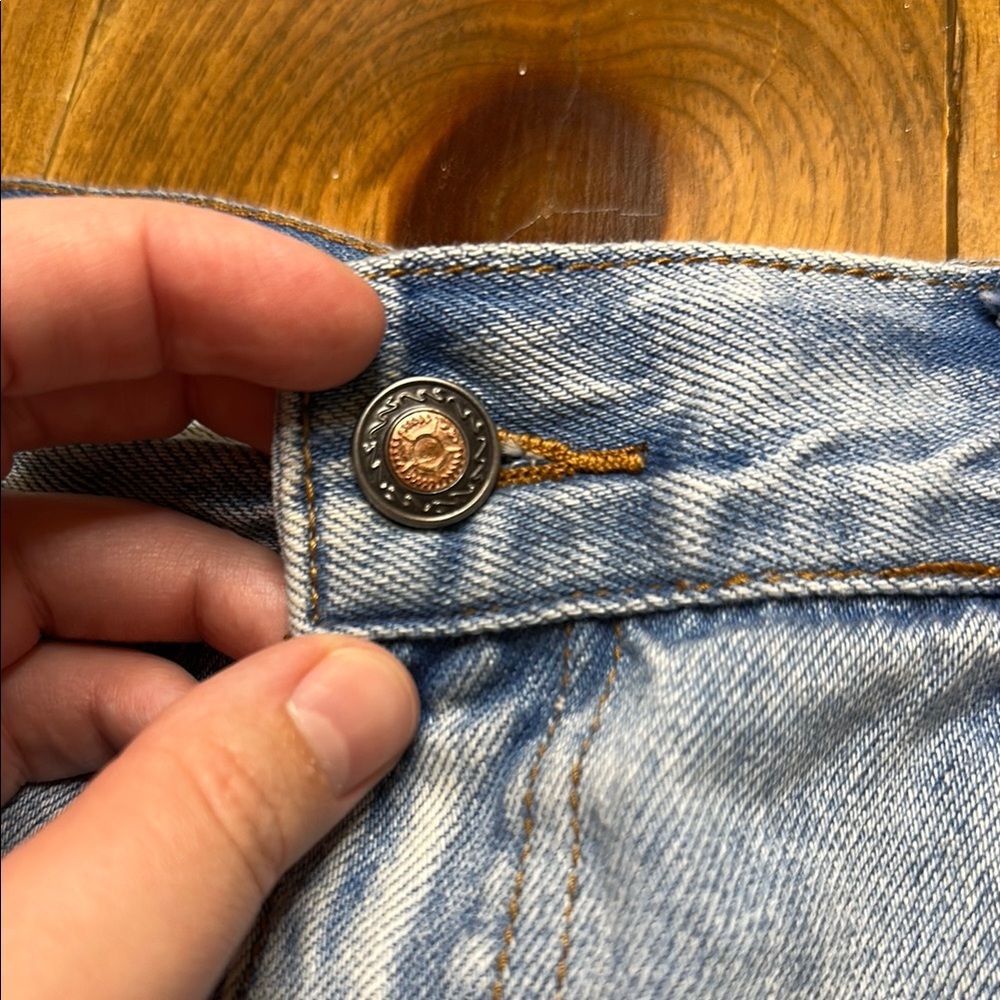Twelve By Twelve Blue Jean Shorts - Picture 3 of 6